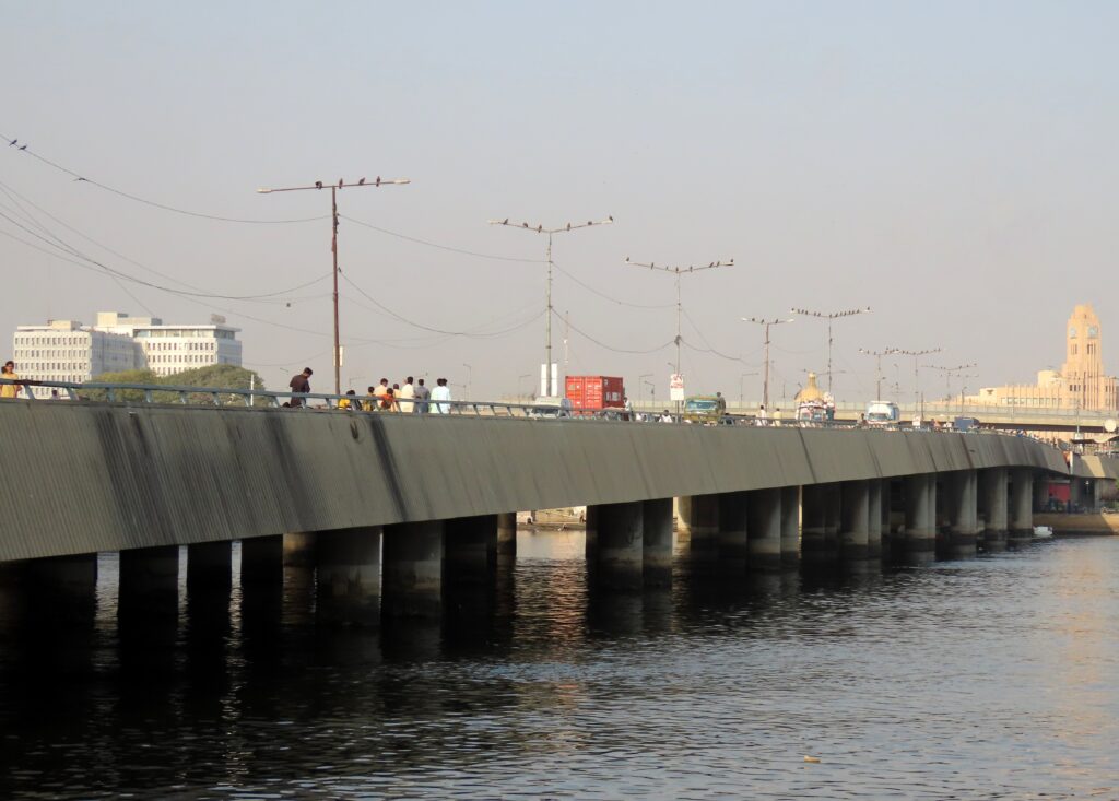 Native Jetty Bridge carries traffic across China Creek